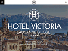 Tablet Screenshot of hotelvictoria.ch